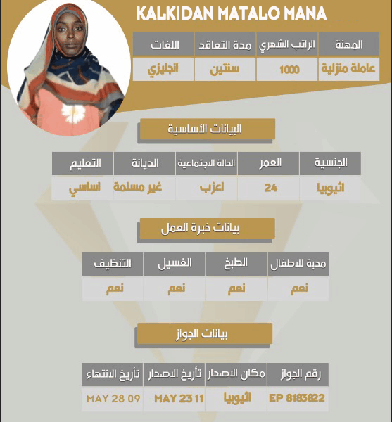 شغالة اثيوبية